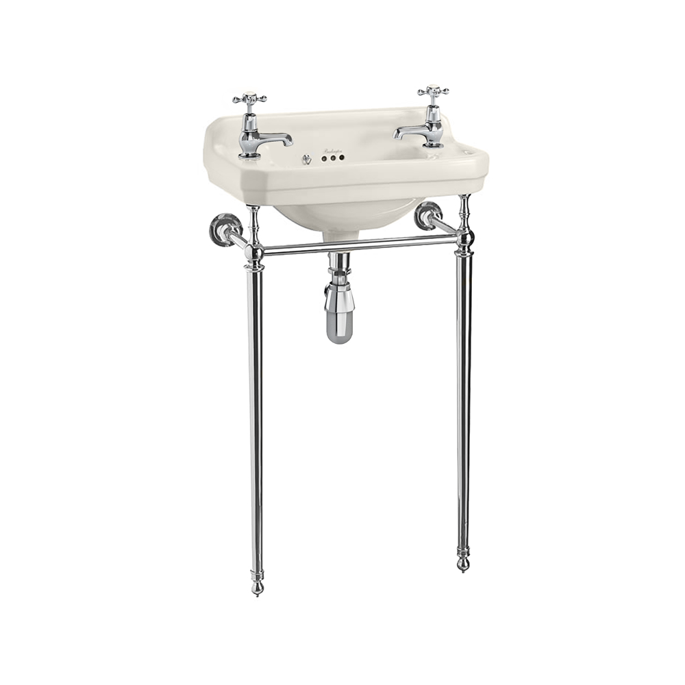 Medici Edwardian cloakroom basin 510mm 2TH and basin stand